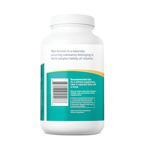 120 Inositol Capsules 2000mg Supplement T5364