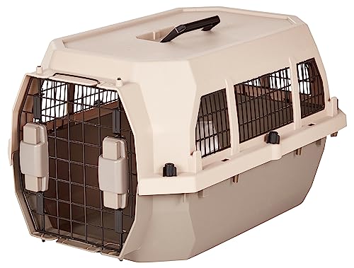 2-Door Top-Load Hard-Sided Pet Carrier, Gray & Blue, 22.8 x 15.0 x 13.0 inches L5919