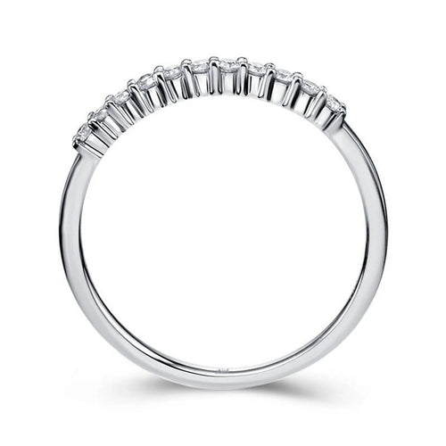 1/4 Carat Diamond Wedding Ring Band on White Gold E690