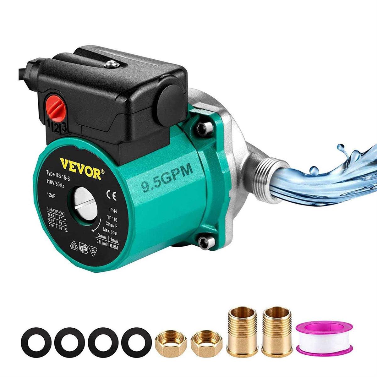 93W 110V NPT 3/4 Brass Hot Water Circulating Pump Z46623