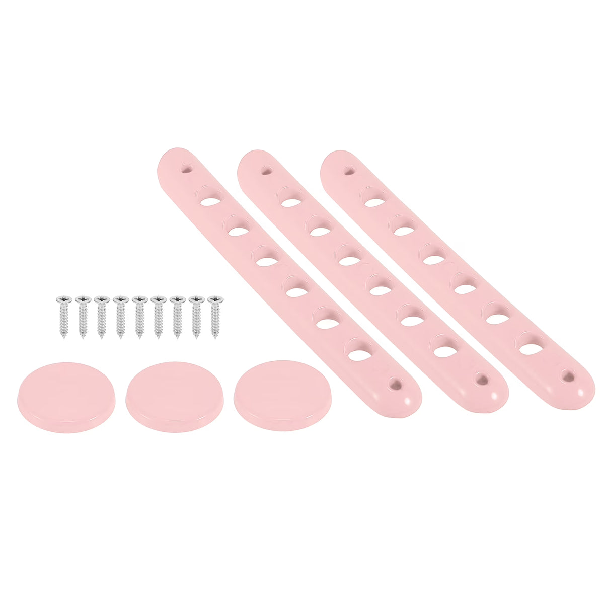 Pink Exterior Door Handle Decoration Strip Trim with Push Button Cover for Jeep Wrangler 2 Door 2007-2018 M515