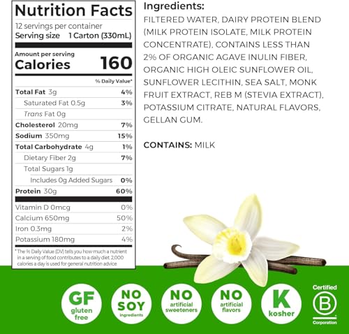 11 Fl Oz Pack of 12 Chocolate Fudge Protein Shake E185