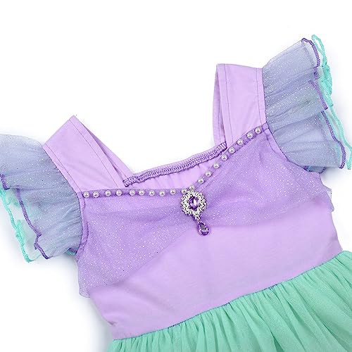 Little Mermaid Costume Princess Dress Outfit Accessories U2333