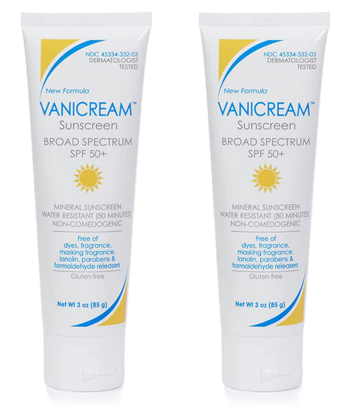 Sunscreen Broad Spectrum Spf 50+ 3 Ounce (Pack Of 2) A5047