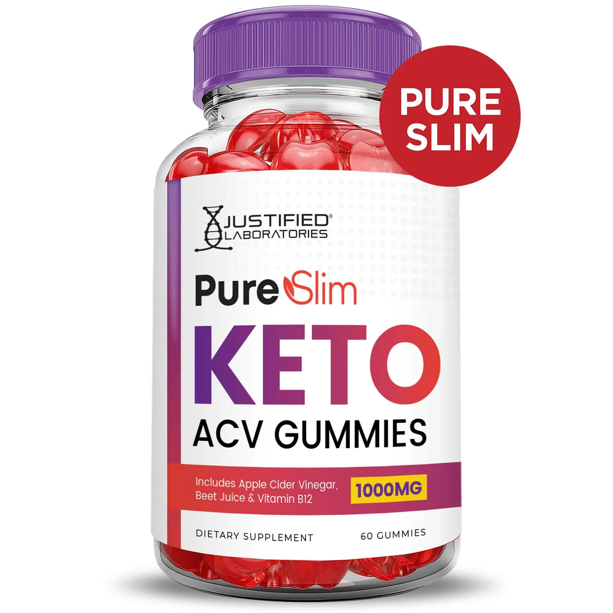 2 Pack Keto ACV Gummies 1000MG Dietary Supplement 120 Gummys V387