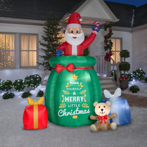 10 ft Inflatable Animated Santa Yard Decoration U152148
