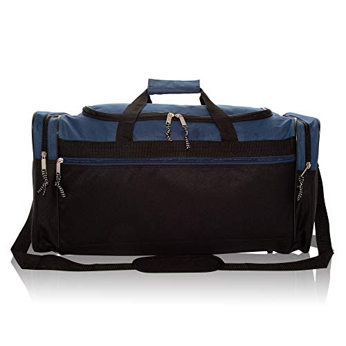 Gray and Black 25" Extra Large Travel Duffle Bag Z73494