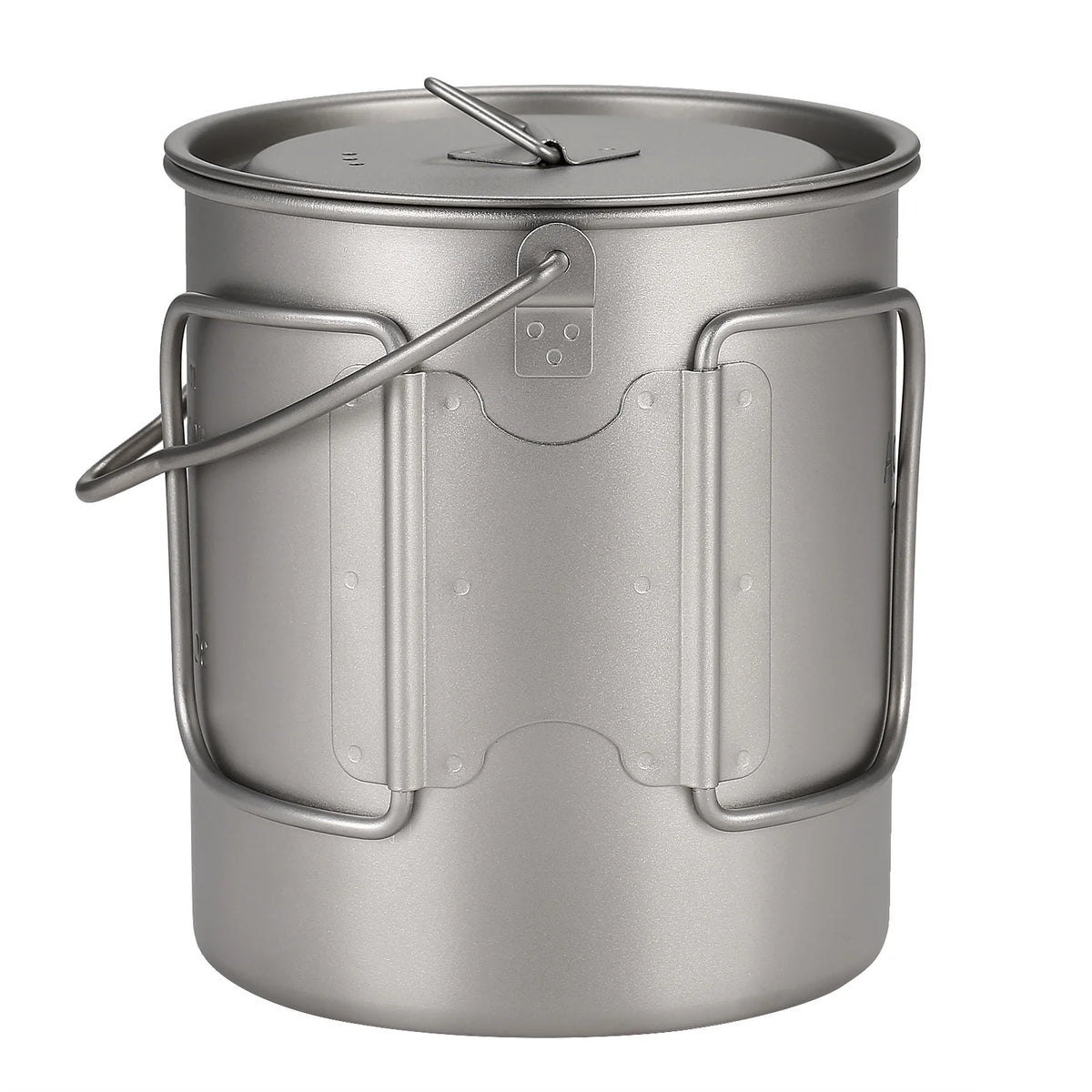750ml Titanium Pot with Lid and Foldable Handle F502867