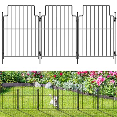 21in x10.83ft Rustproof Metal Garden Fence T67175