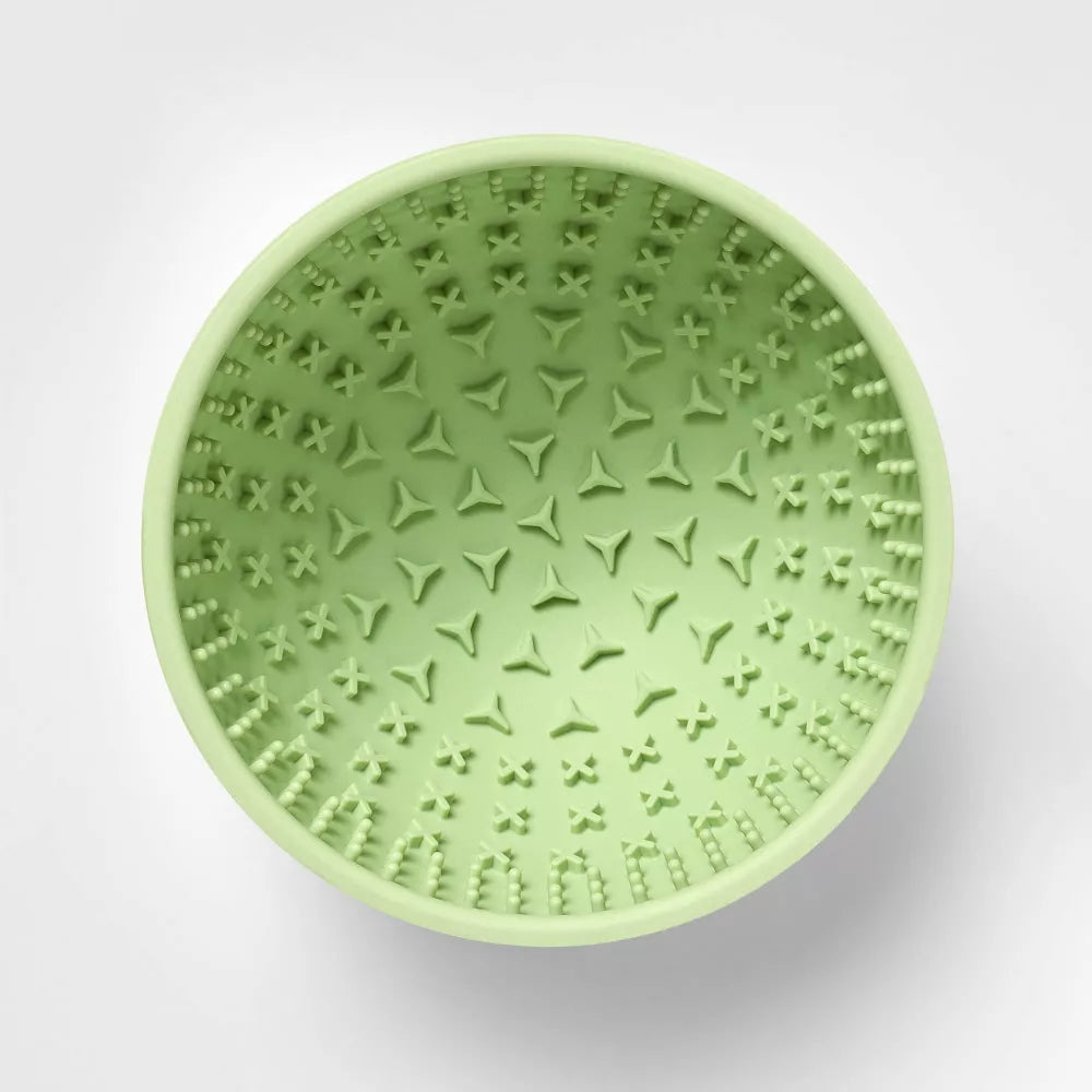 Green Slow Feed Dog Bowl - 4 Cups X46666