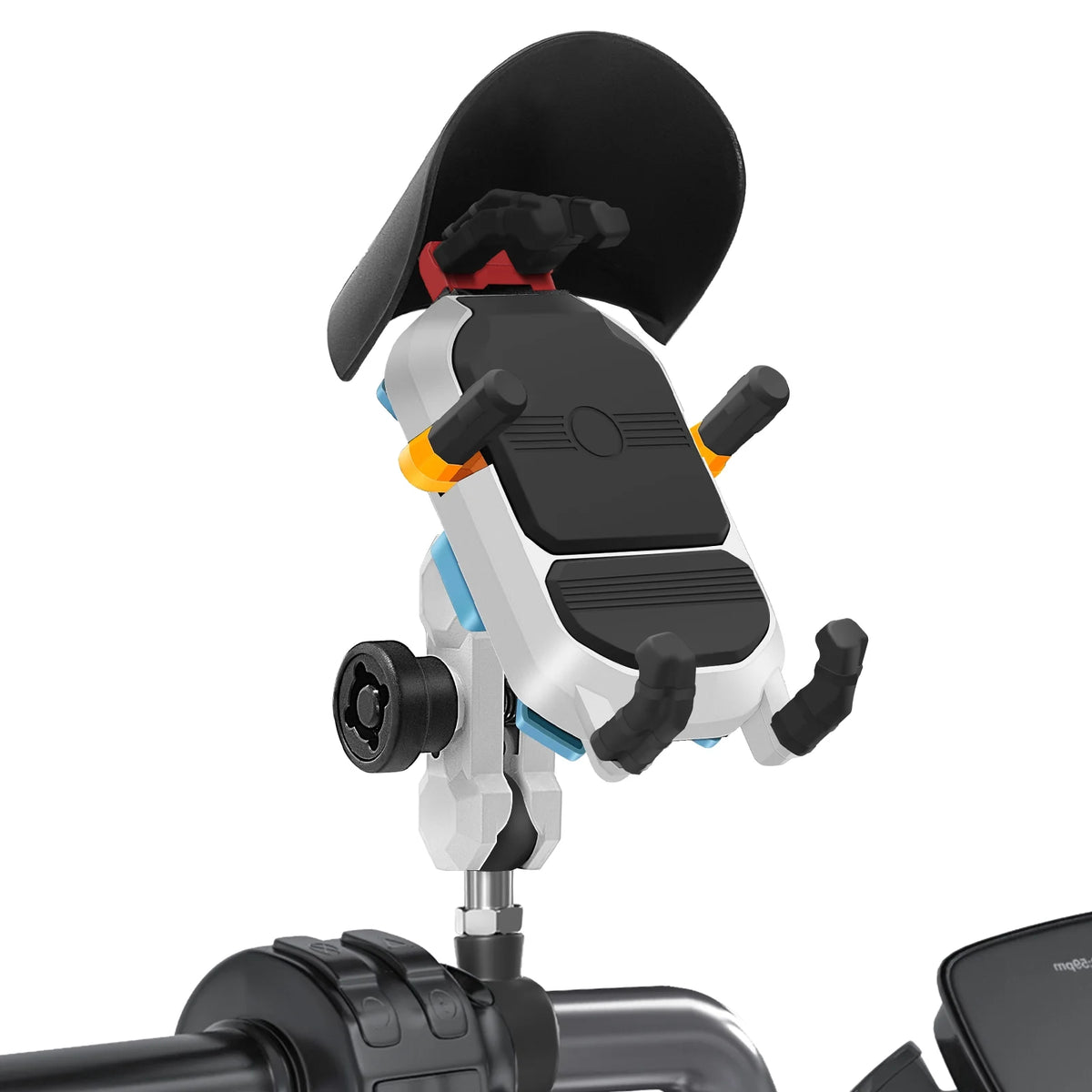 Waterproof Motorcycle Phone Mount Holder with 360° Rotation M8 Screw X4659