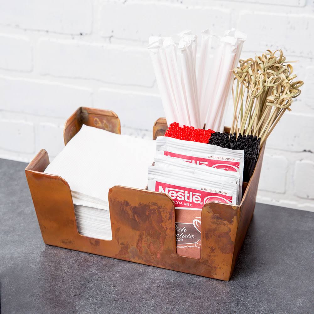 Antique Copper Bar Caddy L806350