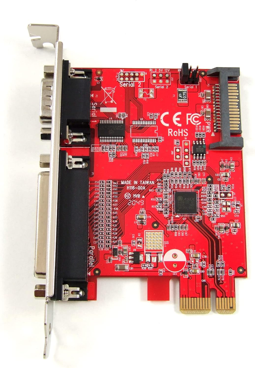 PCI Express Combo Adapter Card with 1x RS232 Serial Port and 1x IEEE 1284 Parallel Port P359