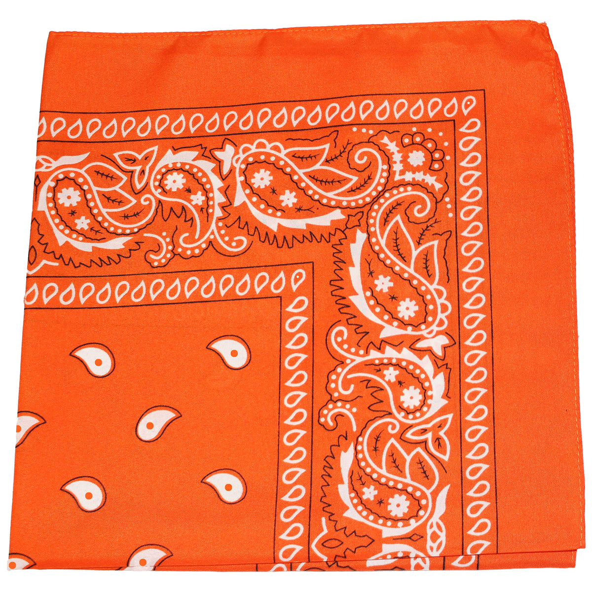 Orange 40 Pack Polyester Bandanas H719289
