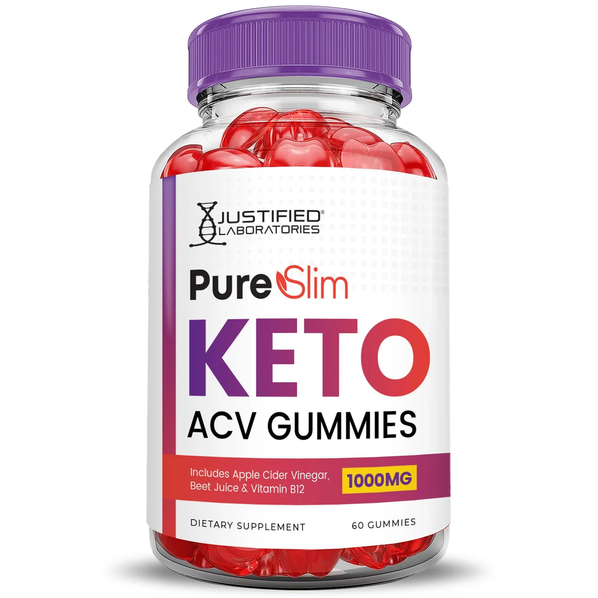 2 Pack Keto ACV Gummies 1000MG Dietary Supplement 120 Gummys V387