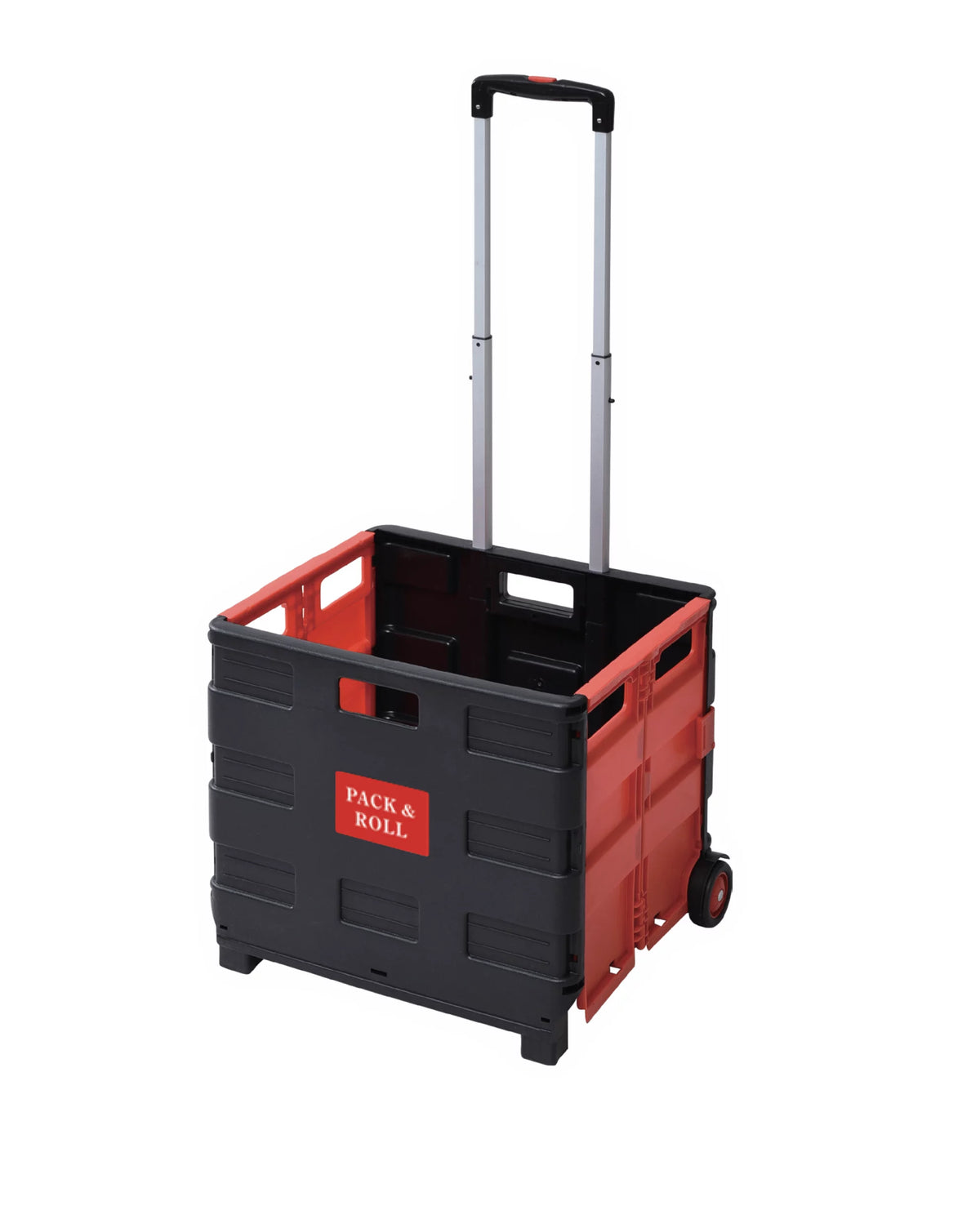 Red Folding Shopping Cart with Wheels B6674