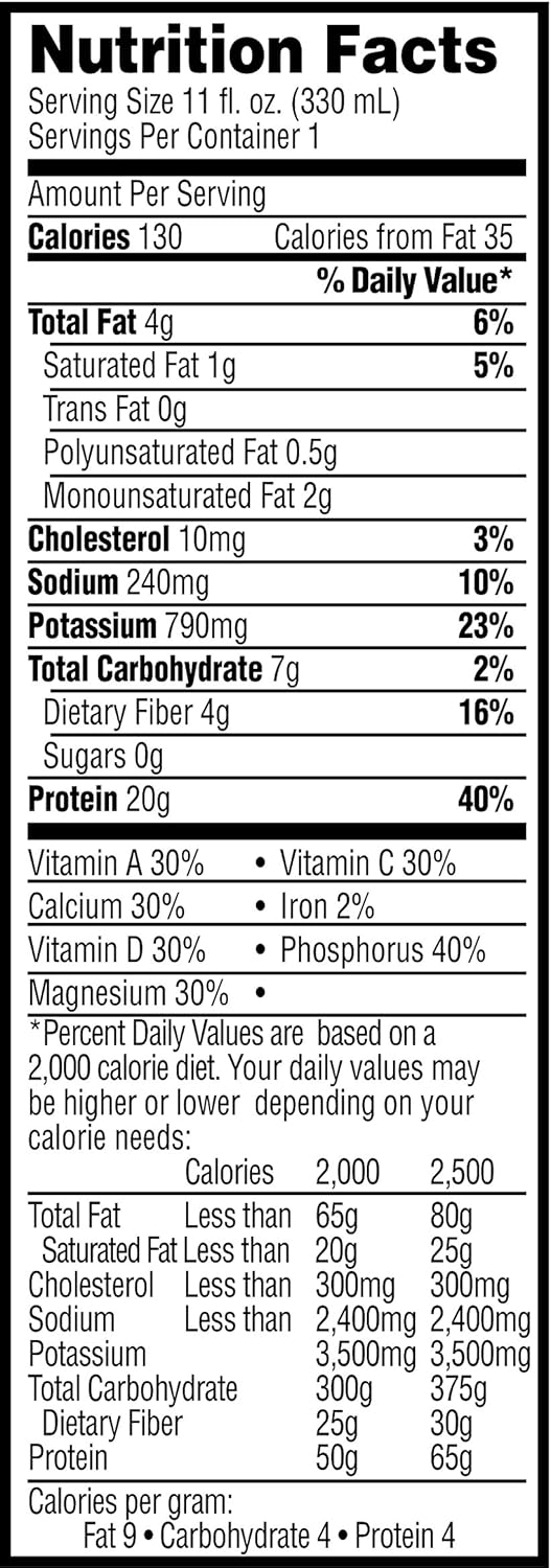 Chocolate 11 Fl Oz Pack of 4 Ready-to-Drink Supplement H765