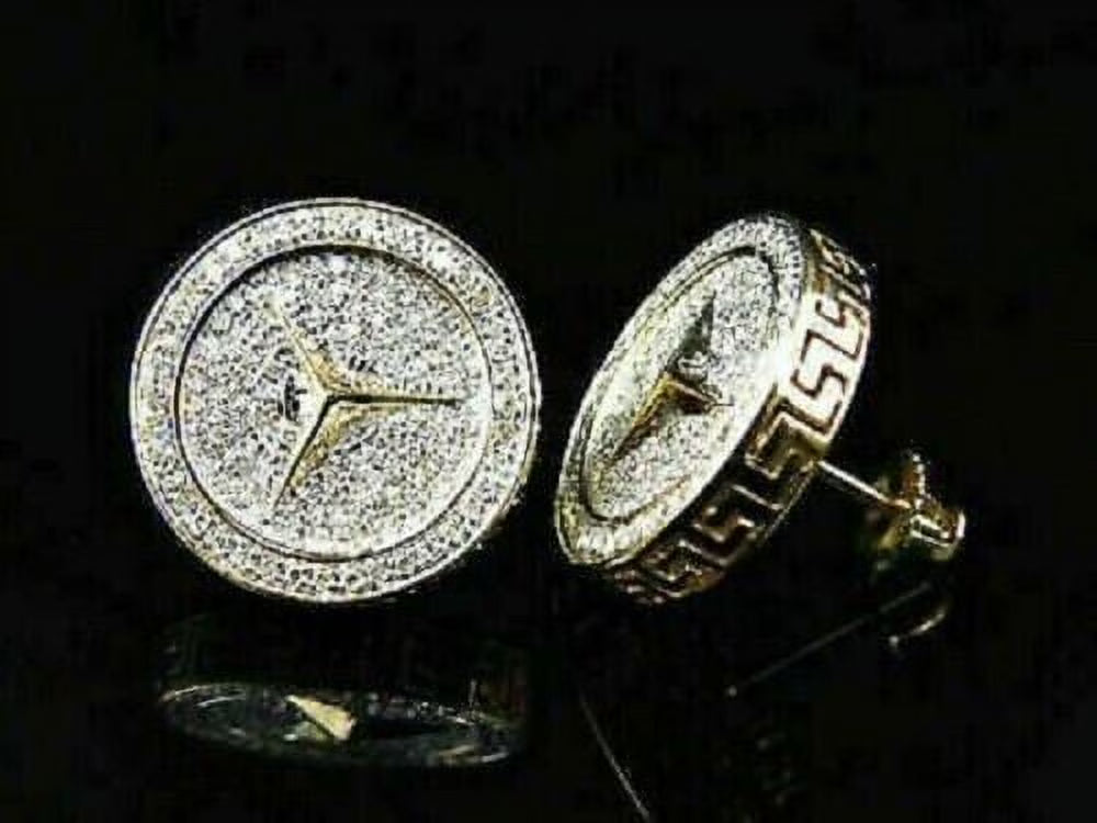 2Ct Round Cut Lab Created Diamond Cluster Stud Earrings 925 Sterling Silver Z175187