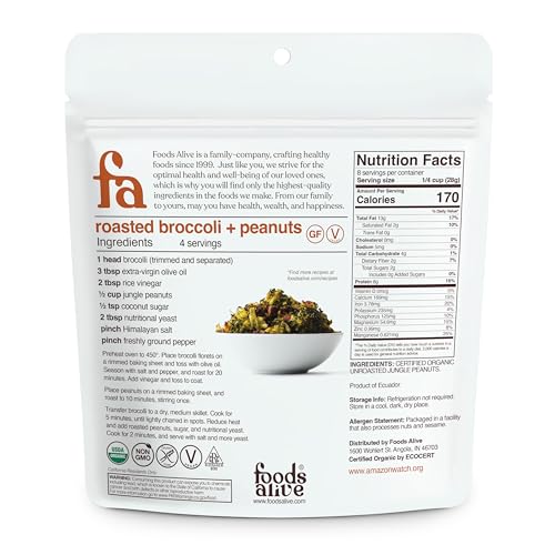 Organic Jungle Peanuts 8 oz (2-Pack) Y462154