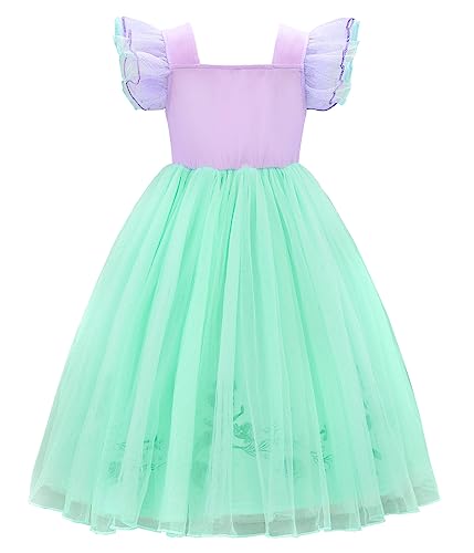 Little Mermaid Costume Princess Dress Outfit Accessories U2333