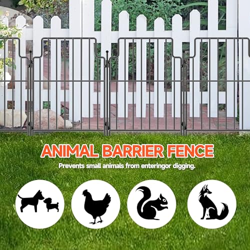 21in x10.83ft Rustproof Metal Garden Fence T67175