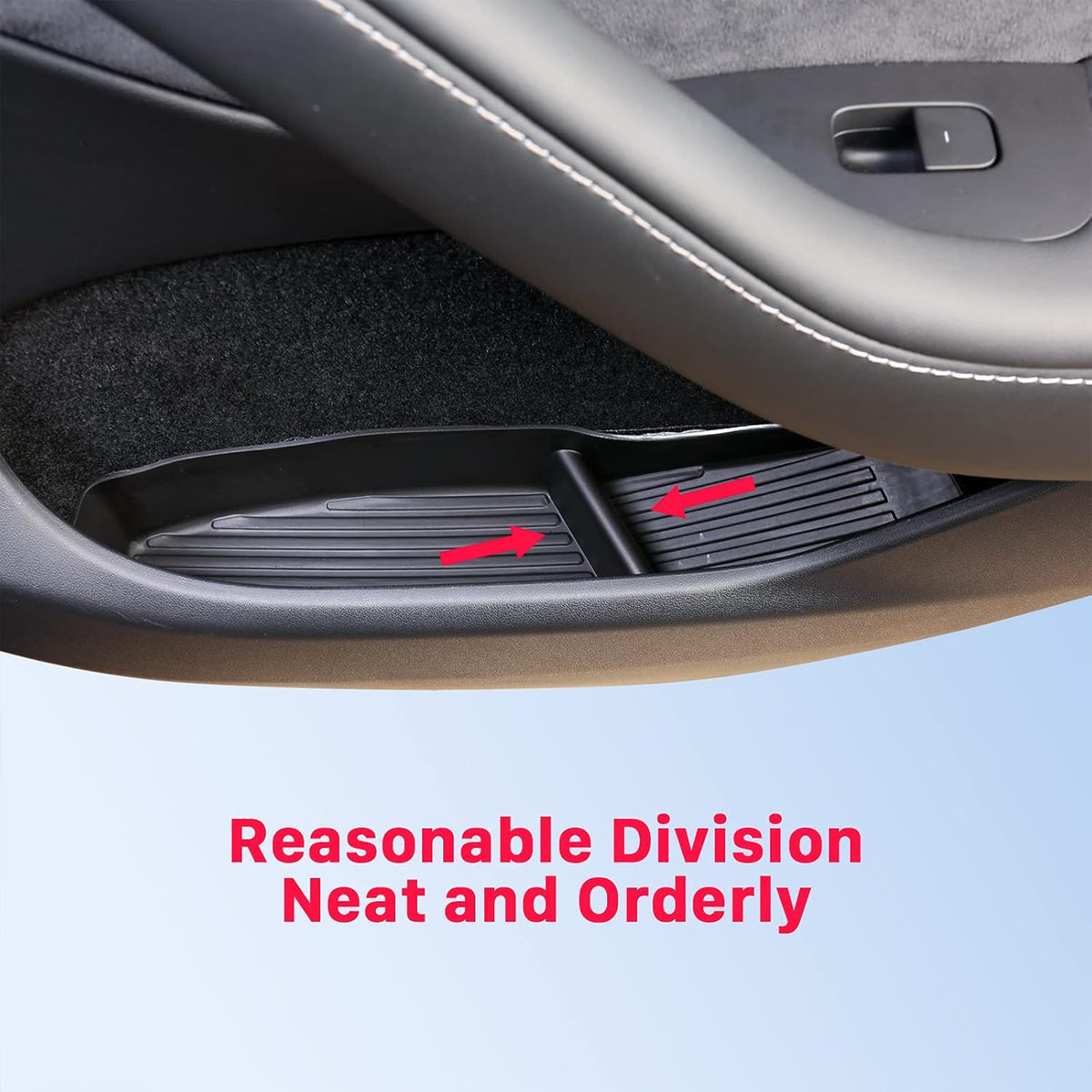 Car Door Side Storage Box Tray Organizer Pack of 2 V978312