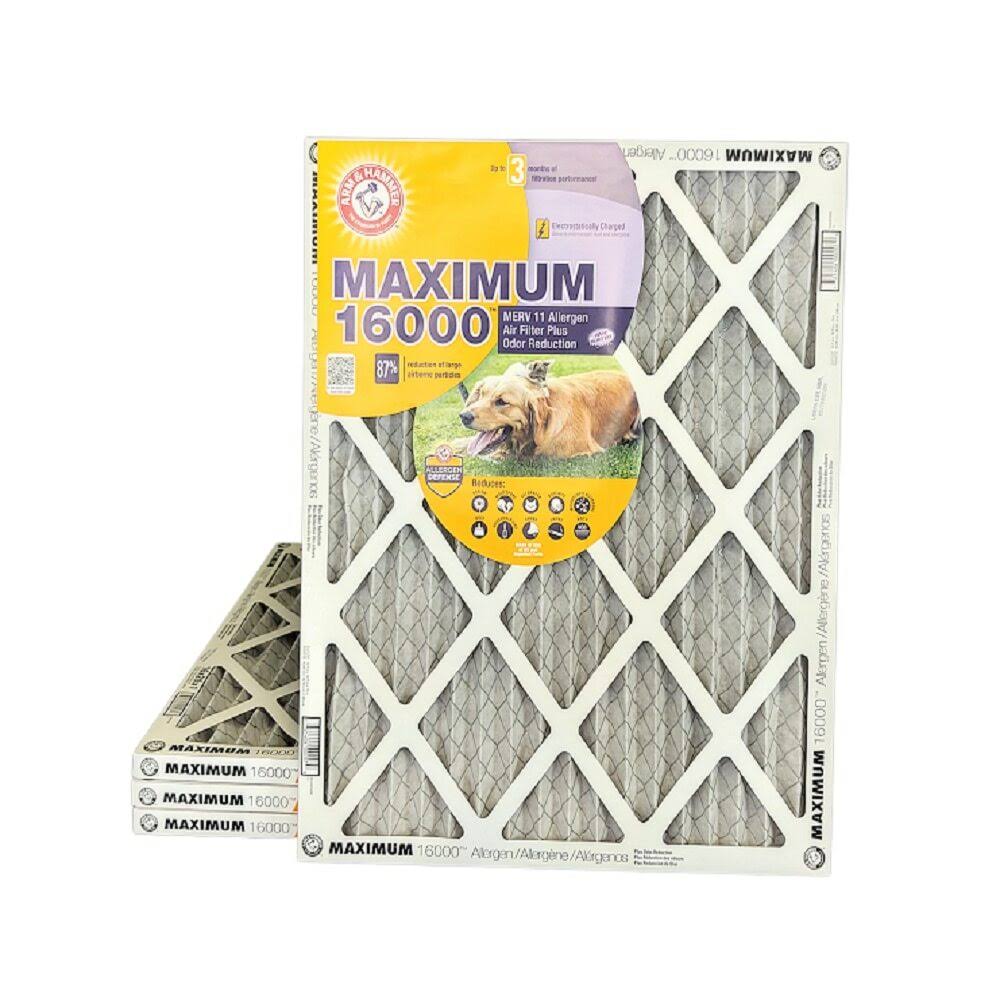 4 Pack MERV 11 Air Filter with Carbon L960341