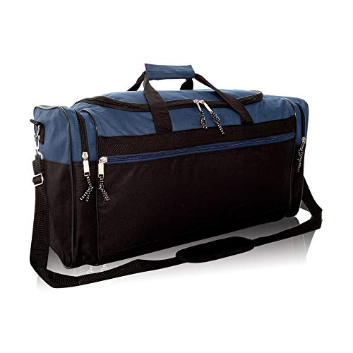 Gray and Black 25" Extra Large Travel Duffle Bag Z73494