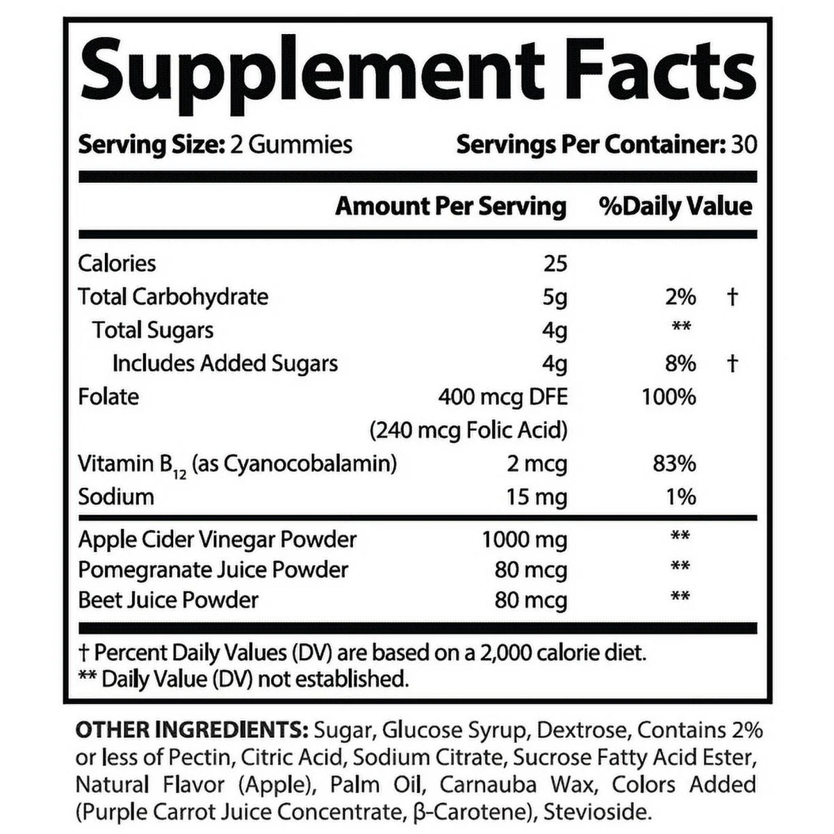 2 Pack Keto ACV Gummies 1000MG Dietary Supplement 120 Gummys V387