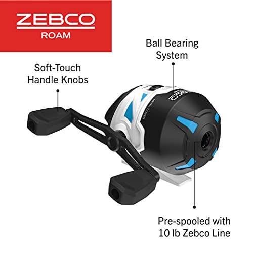 Spincast Fishing Reel with 10-Pound Fishing Line, Stainless Steel Front Cover V31920