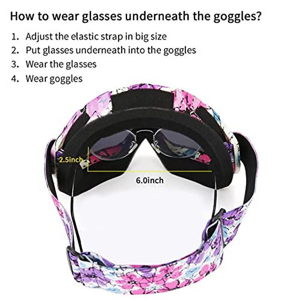 Pink Motocross Motorcycle Goggles K3308