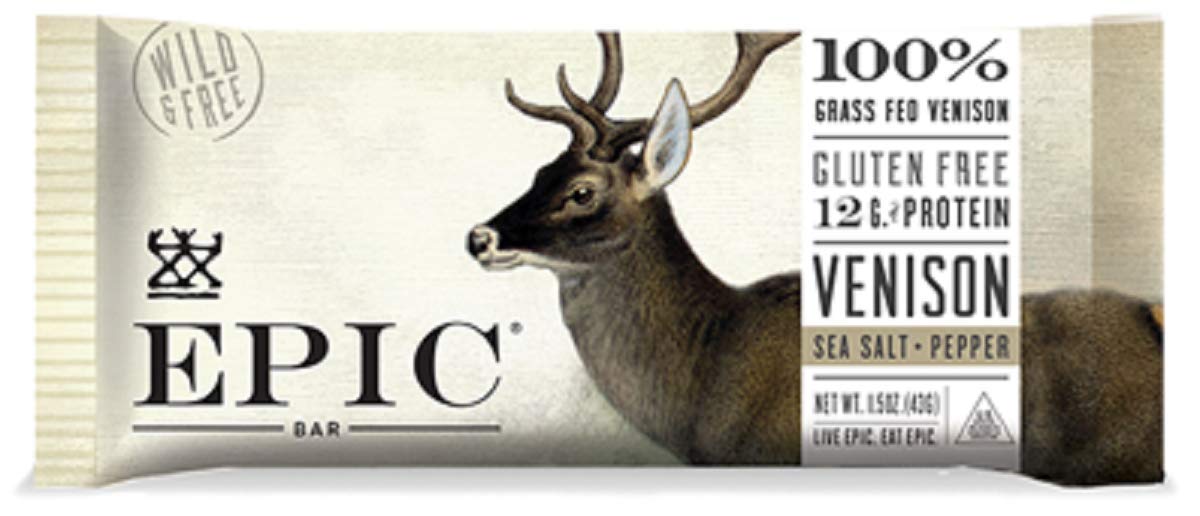 Venison Sea Salt & Pepper Bars 12 count F174