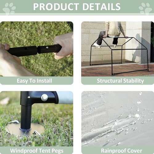 4'x4'x3' Waterproof Outdoor Dog Tent S89675