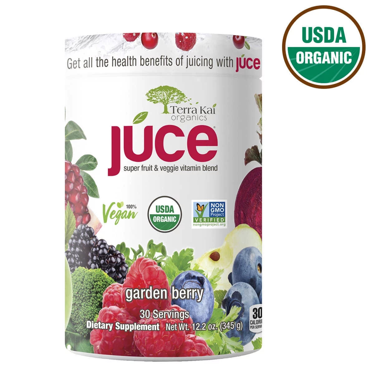 USDA Organic Super Fruit & Veggie Powder, 12.2 Ounces I600