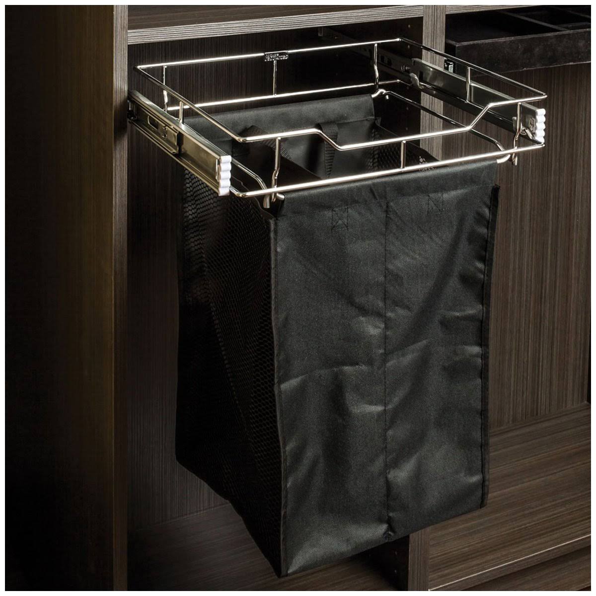 Satin Nickel 14x22 Pullout Hamper G846