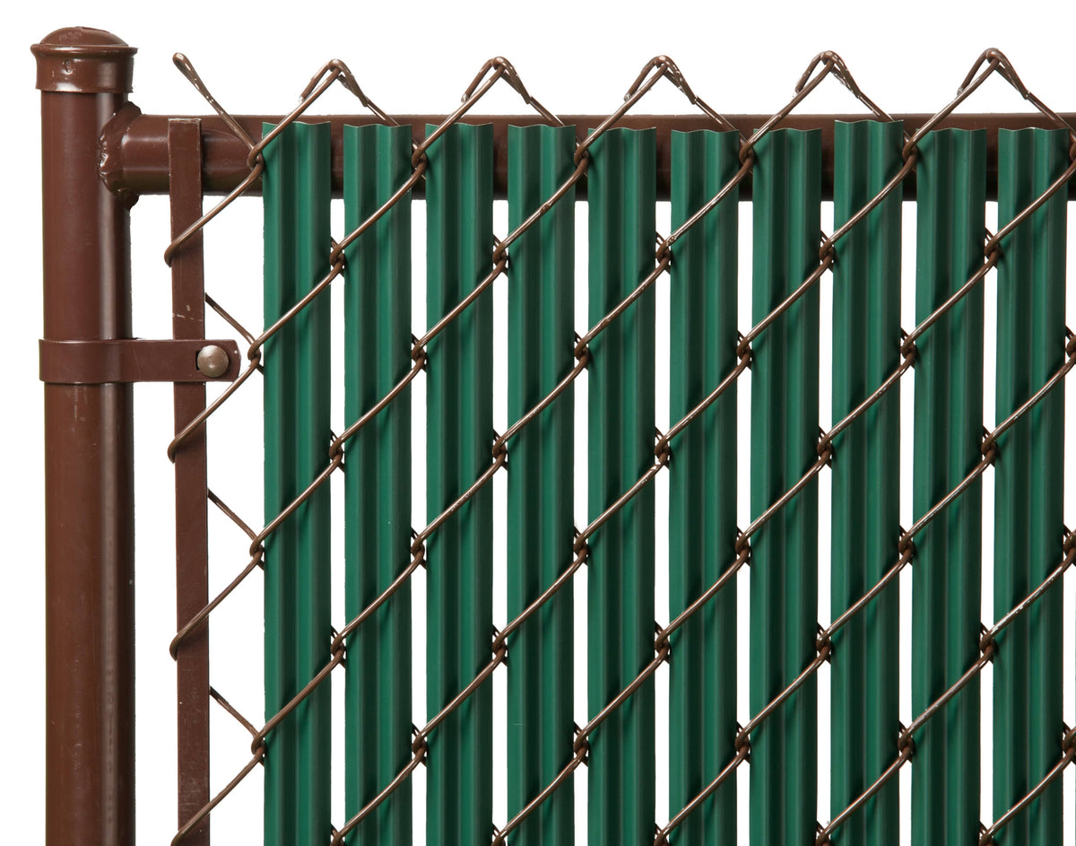 Green 4ft Ridged Slat for Chain Link Fence U64490