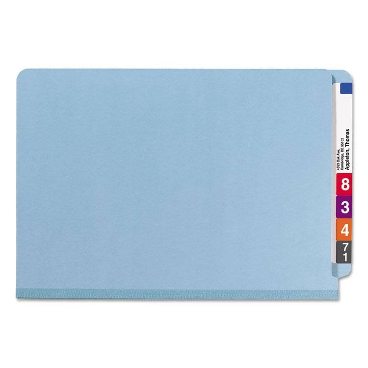 Blue Legal Six-Section Pressboard Classification Folders 10/Box V596